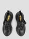Шкіряні чорні кросівки з масивною підошвою | 6831983 | фото 6