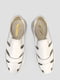 Кожаные белые сандалии | 6831984 | фото 6