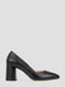 Шкіряні чорні туфлі-човники | 6831988 | фото 7