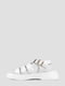 Шкіряні білі сандалії | 6831996 | фото 3