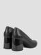 Шкіряні чорні туфлі-човники | 6832006 | фото 5