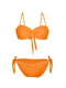 Оранжевый раздельный купальник: бюстгальтер и трусы | 6832322 | фото 3
