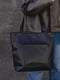 Чорна сумка шопер лаконічного дизайну | 6832384 | фото 3