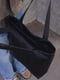 Чорна сумка шопер лаконічного дизайну | 6832384 | фото 5