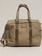 Текстильная темно-бежевая сумка | 6832225 | фото 5