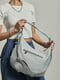 Комбинированная серая плетеная сумка | 6832227 | фото 3