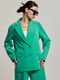 Классический зеленый оверсайз костюм: жакет и брюки | 6832283 | фото 2