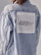 Голубая джинсовая рубашка с рваным декором | 6832720 | фото 5