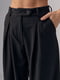 Чорні класичні штани зі складками | 6832722 | фото 3