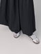 Длинная черная юбка А-силуэта с резинкой на талии | 6832750 | фото 4