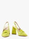 Замшеві босоніжки салатового кольору на підборах | 6832962 | фото 4