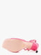 Рожеві шкіряні босоніжки на шпильці | 6833097 | фото 5