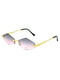 Сонцезахиснi окуляри з лілово-рожевим градієнтом | 6832851