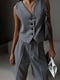 Сірий костюм-дійка: жилет та шорти-бермуди | 6833573 | фото 5