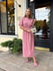 Рожева сукня-міді в квітковий принт | 6833605 | фото 4