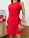Червона асиметрична сукня “на запах” | 6833642 | фото 3