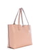 Двусторонняя розово-серая сумка с мини-клатчем | 6833908 | фото 3