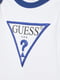 Детский набор Unisex Soft Chenille Logo 3 Piece Set: боди белое с принтом, синяя толстовка и брюки | 6833914 | фото 12
