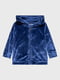 Детский набор Unisex Soft Chenille Logo 3 Piece Set: боди белое с принтом, синяя толстовка и брюки | 6833914 | фото 5