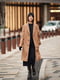 Теплое коричневое длинное пальто из полушерсти | 6833957 | фото 14