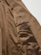 Теплое коричневое длинное пальто из полушерсти | 6833957 | фото 4