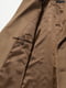 Теплое коричневое длинное пальто из полушерсти | 6833957 | фото 5