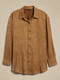 Легкая коричневая рубашка из экозамши | 6833975 | фото 4
