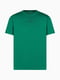 Хлопковая зеленая футболка с логотипом | 6834030 | фото 5