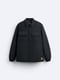 Черная куртка-рубашка с воротником | 6834045 | фото 5
