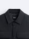 Черная куртка-рубашка с воротником | 6834045 | фото 7