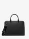 Черная сумка-портфель с логотипом | 6833887 | фото 2