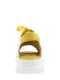 Біло-жовті босоніжки на шнурівці | 6605097 | фото 4