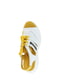 Біло-жовті босоніжки на шнурівці | 6605097 | фото 5