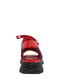 Черно-красные босоножки на шнуровке | 6605098 | фото 4