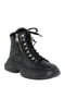 Черные ботинки на шнуровке | 6605150 | фото 3