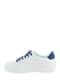 Кеды белые на синей шнуровке | 6605170 | фото 2