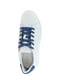 Кеди білі на синій шнурівці | 6605170 | фото 5