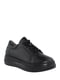 Кроссовки с натуральной кожи на шнуровке черные | 6605199 | фото 3