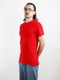 Червона футболка з розрізами по боках | 6834225 | фото 3