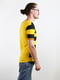 Жовто-чорна футболка в смужку | 6834259 | фото 2
