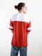 Біло-червона футболка з принтом | 6834274 | фото 4