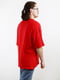 Червона футболка з накладною кишенею | 6834296 | фото 2