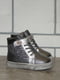 Високі черевики сріблястого кольору на шнурівці | 6834544 | фото 4