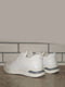 Білі підліткові кросівки на шнурівці | 6834563 | фото 7