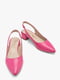 Шкіряні рожеві туфлі з відкритою п'ятою | 6834594 | фото 4