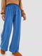 Блакитні розкльошені штани на резинці | 6834795 | фото 2