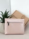 Подарунковий жіночий набір №89: гаманець Sabrina, обкладинка на паспорт і ключниця (рожеві квіти) | 6834823 | фото 5