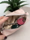 Подарунковий жіночий набір №89: гаманець Sabrina, обкладинка на паспорт і ключниця (рожеві квіти) | 6834823 | фото 7