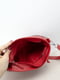 Шкіряна червона сумка-багет з ланцюжком | 6834874 | фото 3