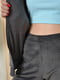Костюм спортивный велюровый серый: толстовка и брюки | 6686639 | фото 4